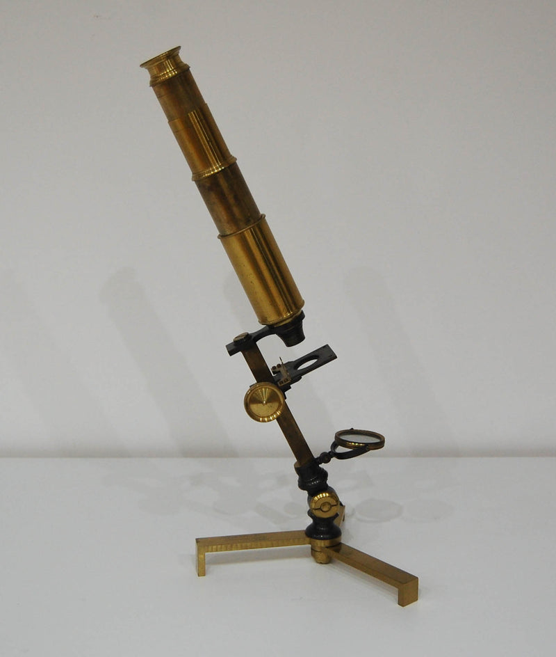 Early Victorian Rosewood Cased Compound Microscope by JP Cutts Sutton & Son