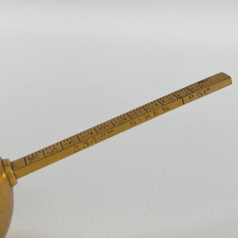 Miniature Pocket Sikes Hydrometer by Joseph Long of Eastcheap London