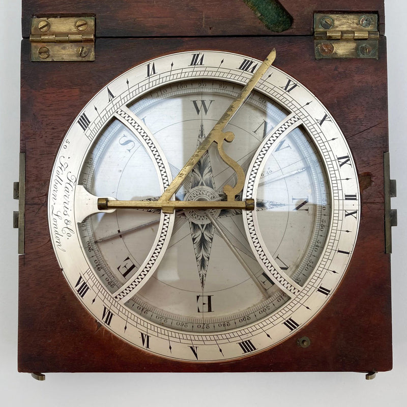 Georgian Surveying Compass & Sundial by William Harris & Co London