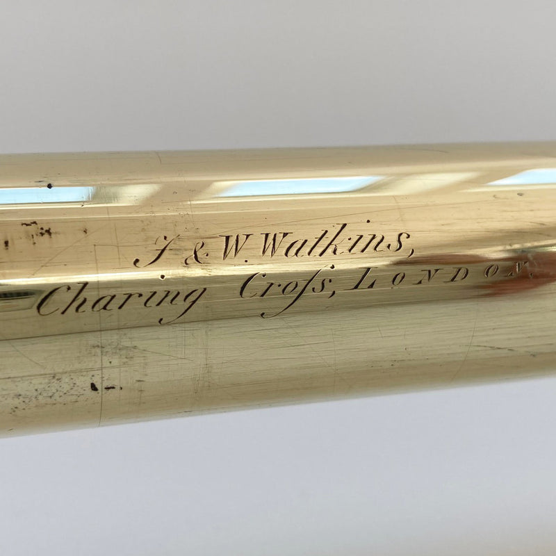 Late Eighteenth Century Three Draw Telescope by J&W Watkins of Charing Cross