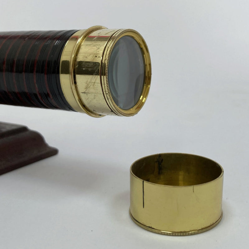 Early Victorian Cased Miniature Baleen Telescope by WE & F Newton of Fleet Street