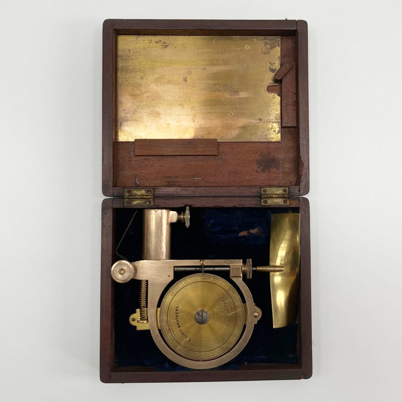 Victorian Cased Saxton Water Current Meter by Elliott Brothers of 56 Strand London