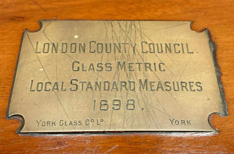 Victorian Set of London County Glass Measures by The York Glass Co Ltd