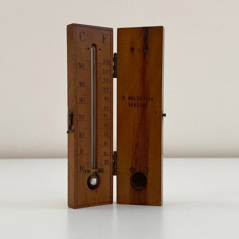 Victorian Pocket Travel Thermometer by B. Waldstein of Venice