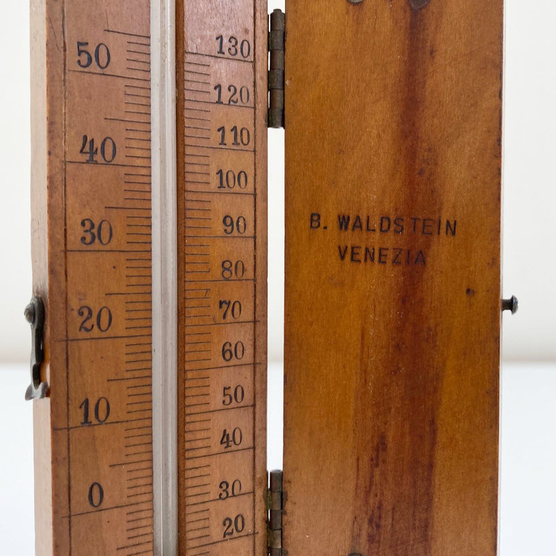 Victorian Pocket Travel Thermometer by B. Waldstein of Venice