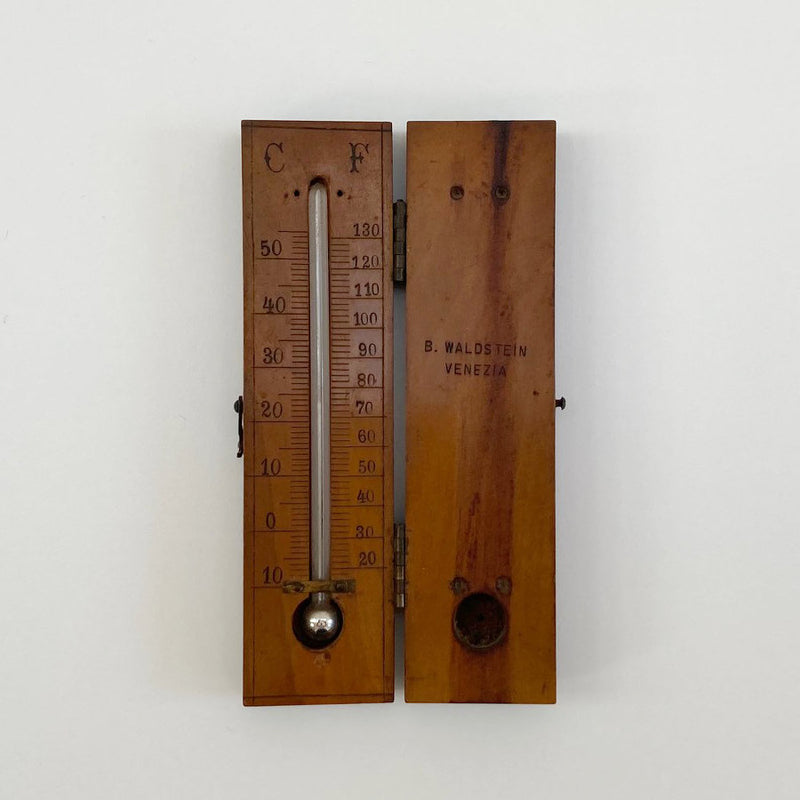 Victorian Pocket Travel Thermometer by B. Waldstein of Venice