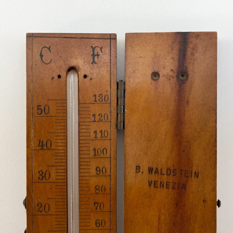 Victorian Pocket Travel Thermometer by B. Waldstein of Venice