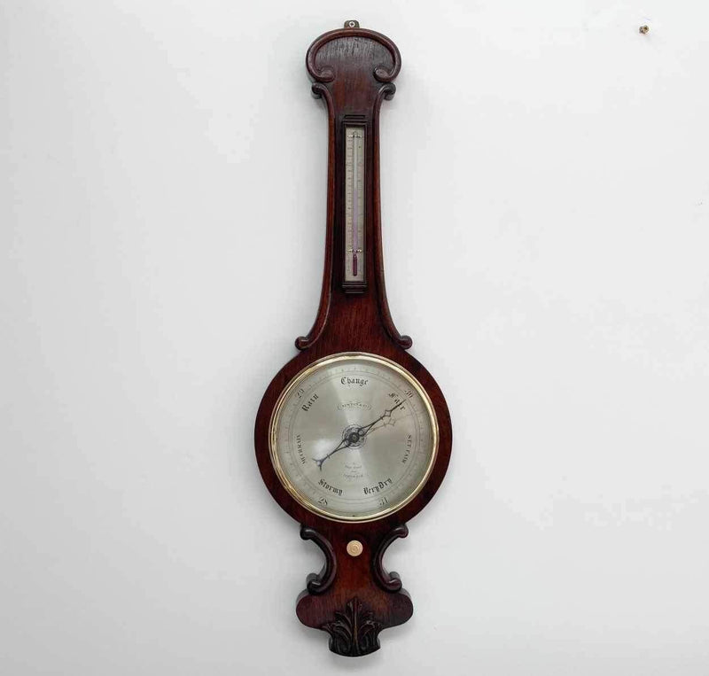 Victorian Rosewood Wheel Barometer by Newton & Co of Fleet Street London - Jason Clarke Antiques