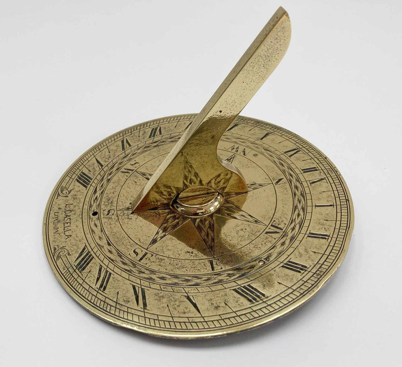 Mid Victorian Seven Inch Sun Dial by Louis Casella of London