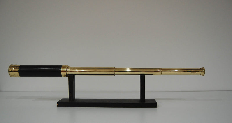 Victorian Three Draw Telescope by William Dixey Engraved with an Edward Dixey Dedication