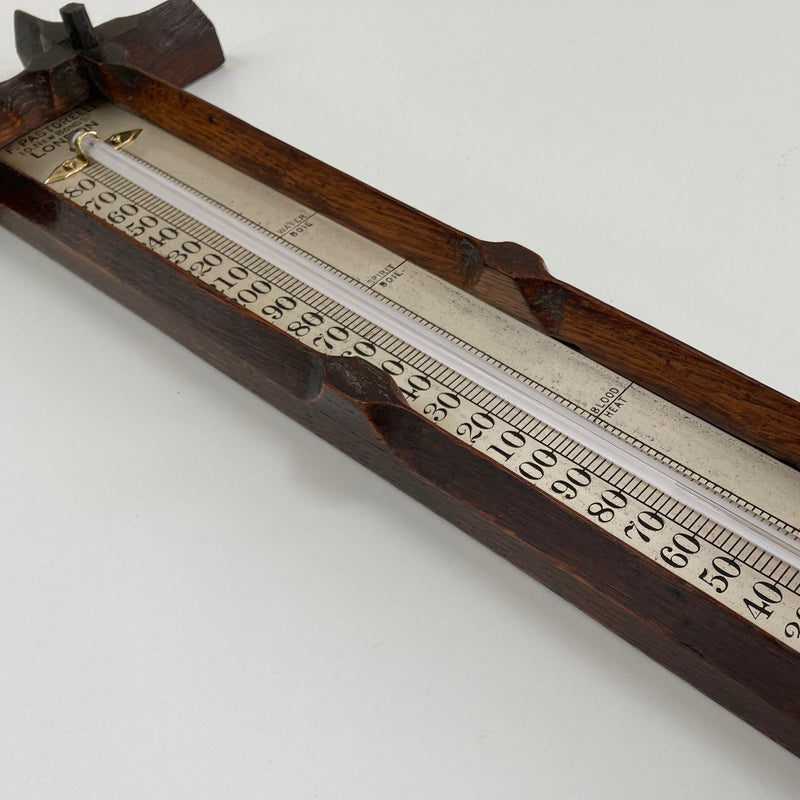 Large Late Victorian Wall Thermometer by Francis Pastorelli of Bond Street