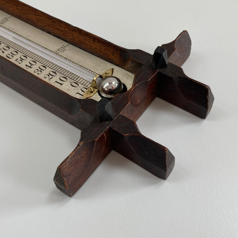 Large Late Victorian Wall Thermometer by Francis Pastorelli of Bond Street
