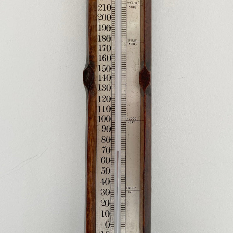 Large Late Victorian Wall Thermometer by Francis Pastorelli of Bond Street
